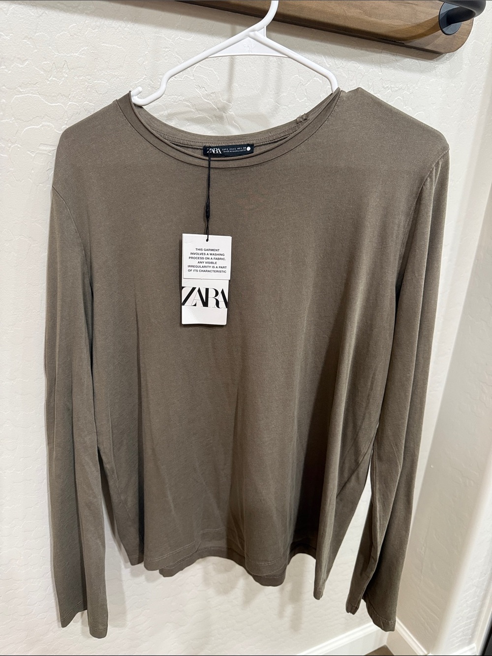 Zara Long Sleeve Crewneck Tee